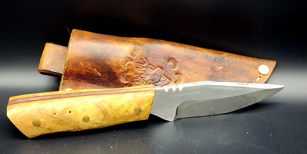 Hand Forged Knife and Sheath