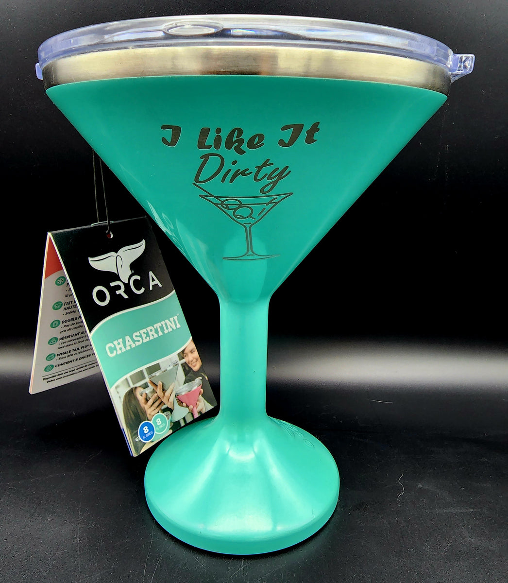 ORCA Chasertini Insulated Martini Style Sipping Cup with Lid -  Stainless Steel for Outdoor, Picnic, Poolside, Beach or Patio Party - Pink: Martini  Glasses