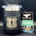 US Forest Service Sasquatch Department Whiskey Barrel Black