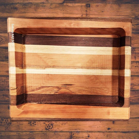 Charcuterie Tray with Multi Layered Woods