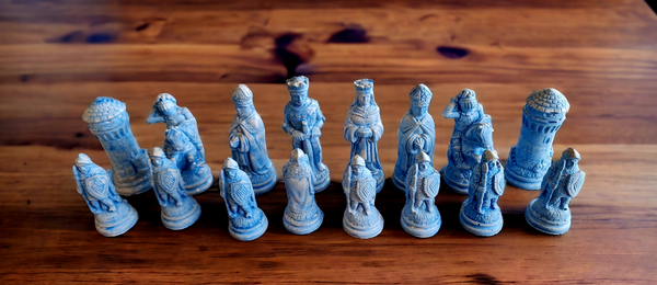 Back Lit Walnut and Epoxy Chess Board