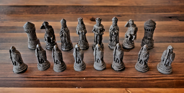 Back Lit Walnut and Epoxy Chess Board