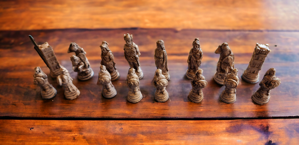 Back Lit Walnut and Epoxy Chess Board