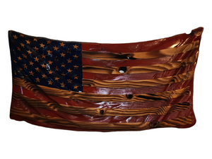 3D Wavy Flag - 22x12 - Red,White,Blue - Gift - Patriotic - Memorial Day - Fourth of July