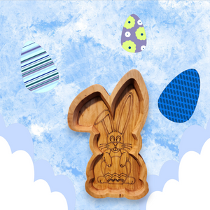 Hoppy Easter: Cherry Wood Bunny Charcuterie Serving Tray