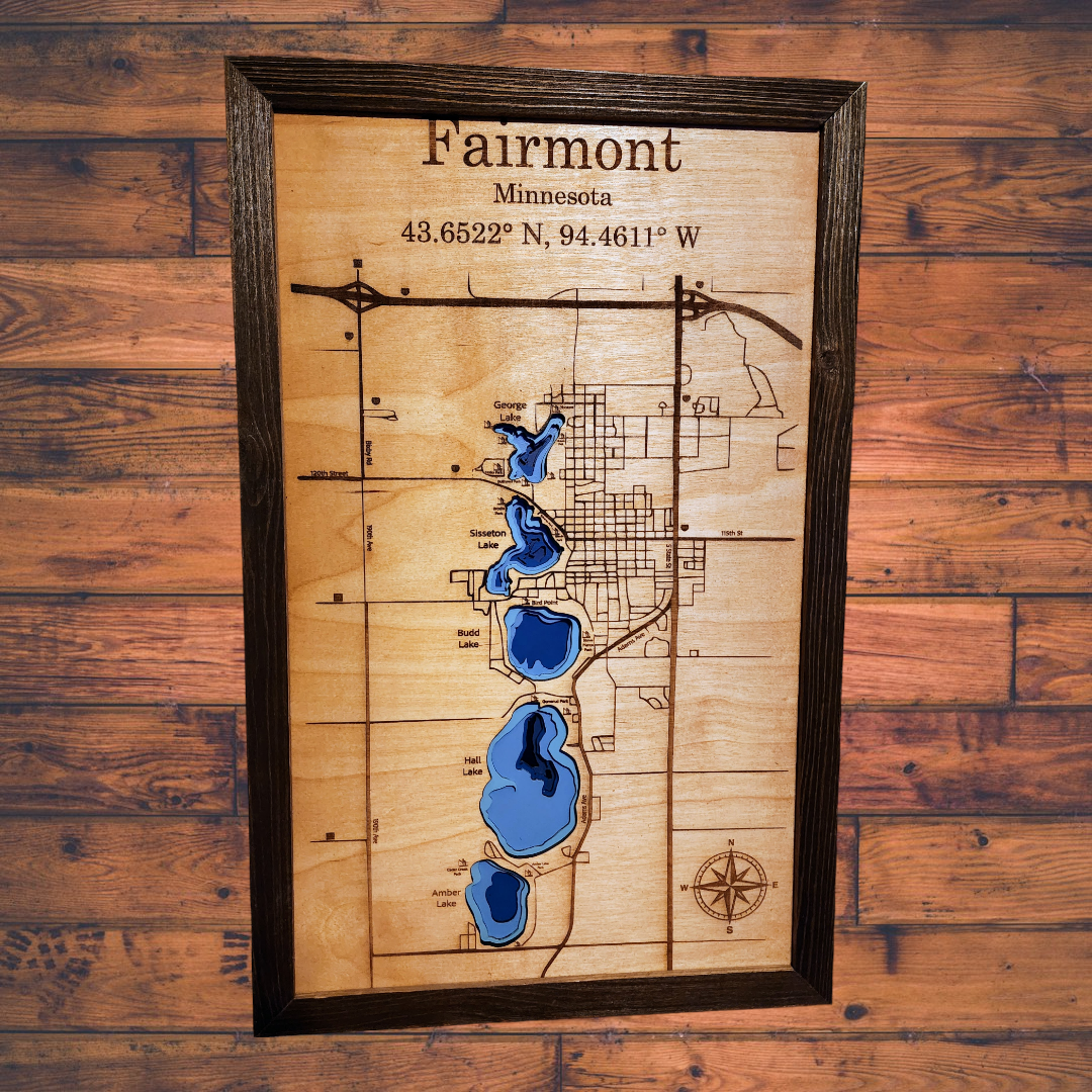 Fairmont Lakes Contour Map