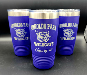 Arnolds Park Wildcat Purple 20 OZ Tumblers