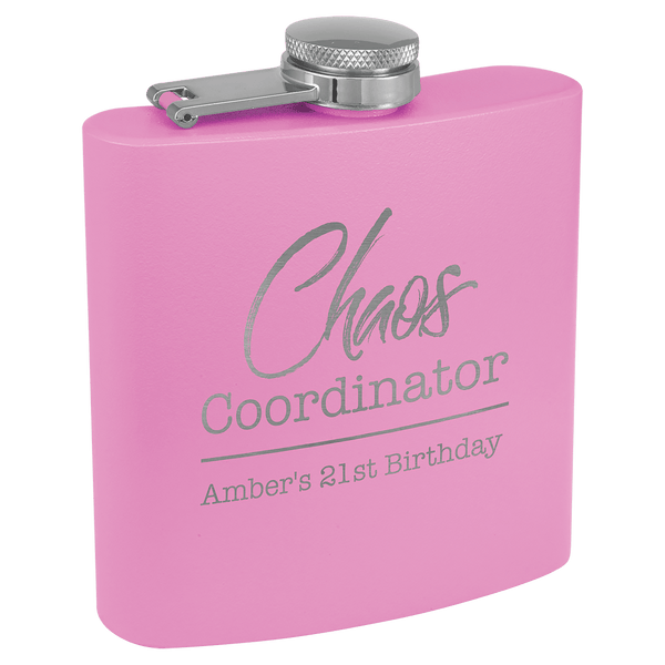 Laser Engraved Flask- Customizable