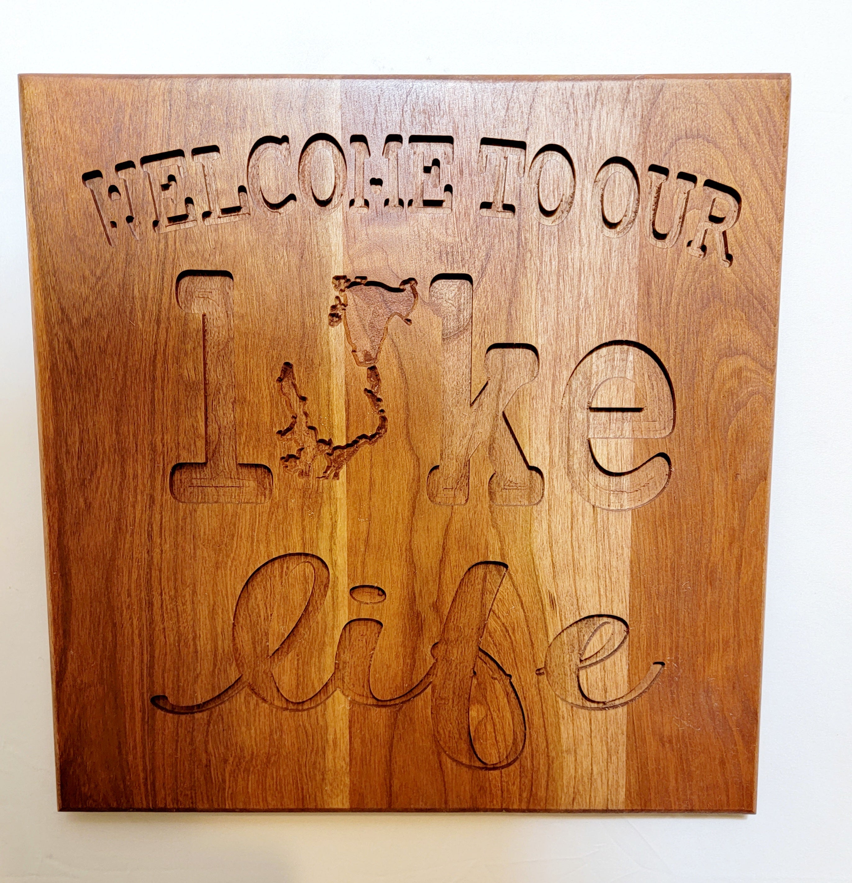 Welcome To Our Lake Life- Okoboji Sign