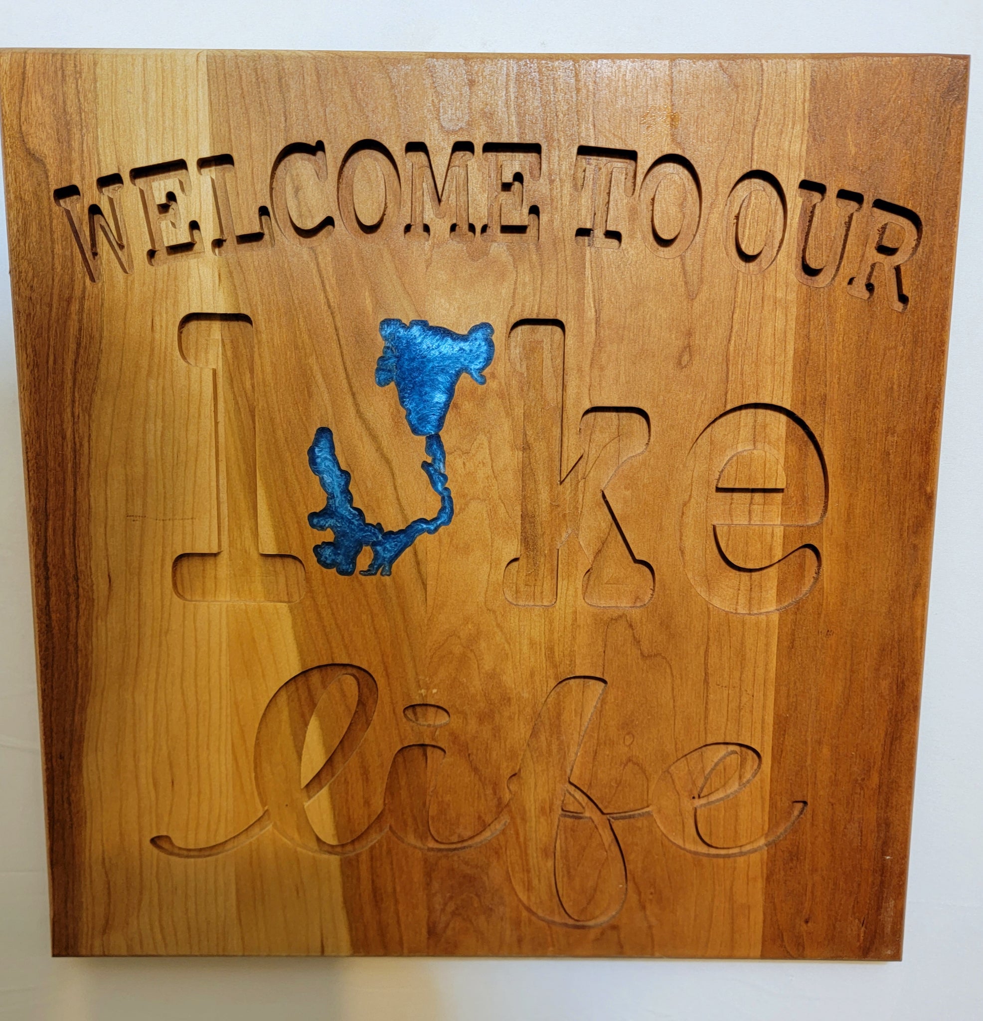 Welcome to Our Lake Life- Okoboji Sign