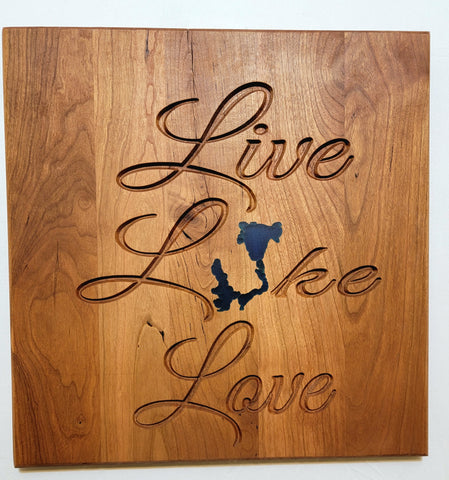 Live, Lake, Love- Okoboji Sign