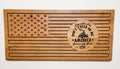 Carved and Laser Engraved Don't Tread on Me Flag