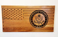 Carved Army Flag With Laser Inlay
