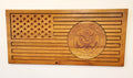 Carved Army Flag With Laser Inlay