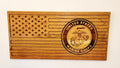 Carved Marine Flag With Laser Inlay