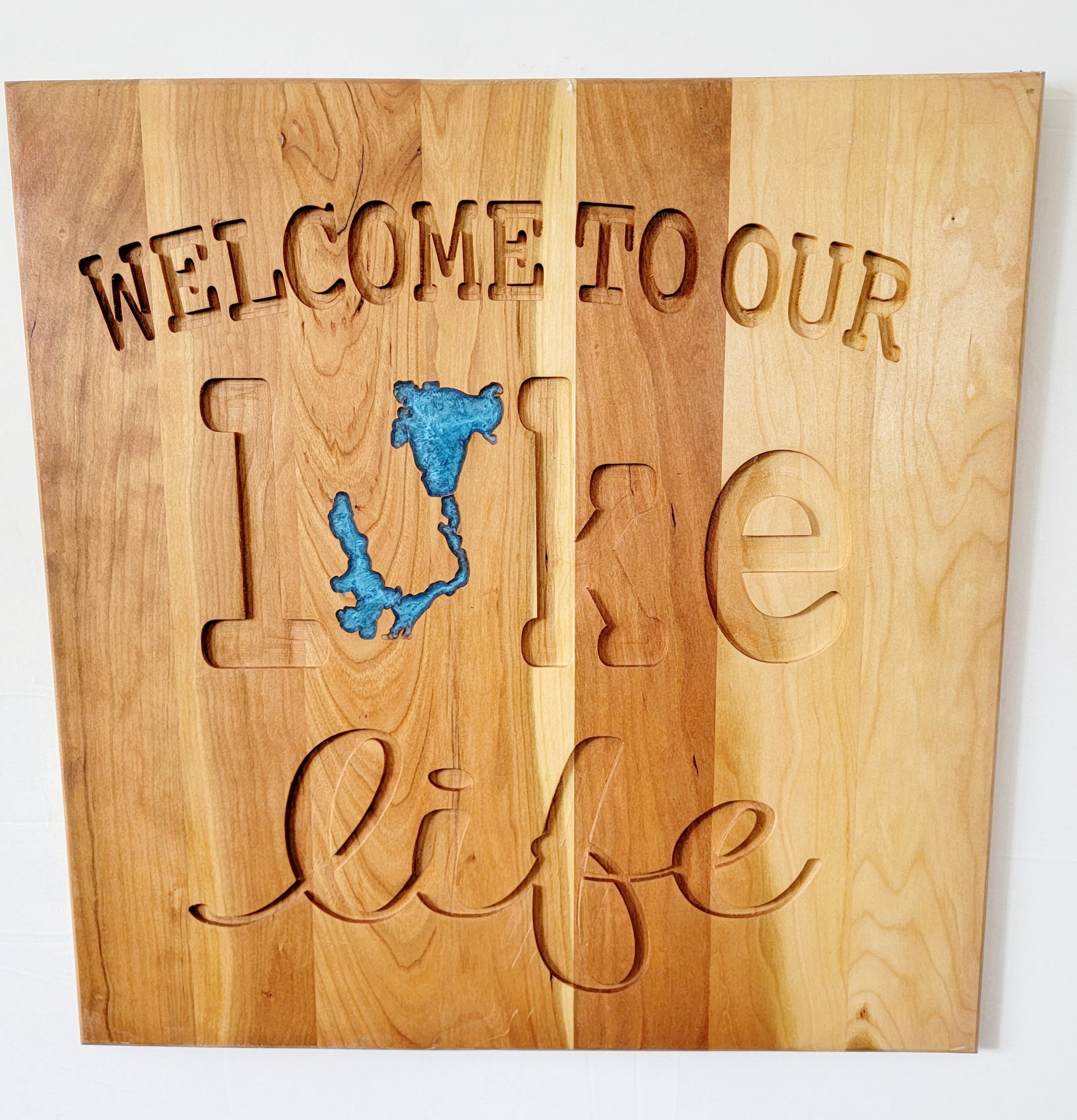 Welcome to Our Lake Life- Okoboji Sign