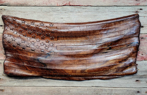 Wavy Walnut Flag