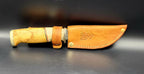 Hand Forged Damascus Knife and Sheath