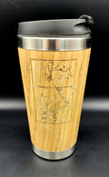 Okoboji Trading Company Logo- 15 oz. Bamboo Stainless Steel Tumbler