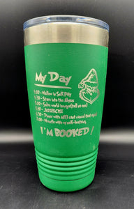 Grinch To-do List- Polar Camel 20 Ounce Tumbler