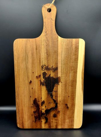 "Boji" Cutting/Charcuterie Board - Gift Charcuterie - Iowa Great Lakes - Acacia wood