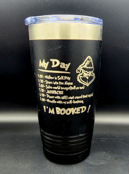 Grinch To-do List- Polar Camel 20 Ounce Tumbler