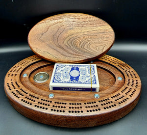 Customizable Walnut Cribbage Board