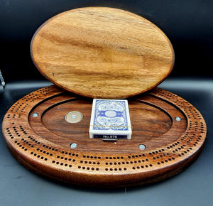 Customizable Walnut Cribbage Board-13x9.5 Inch