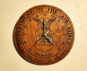 Air Force Lasered Clock