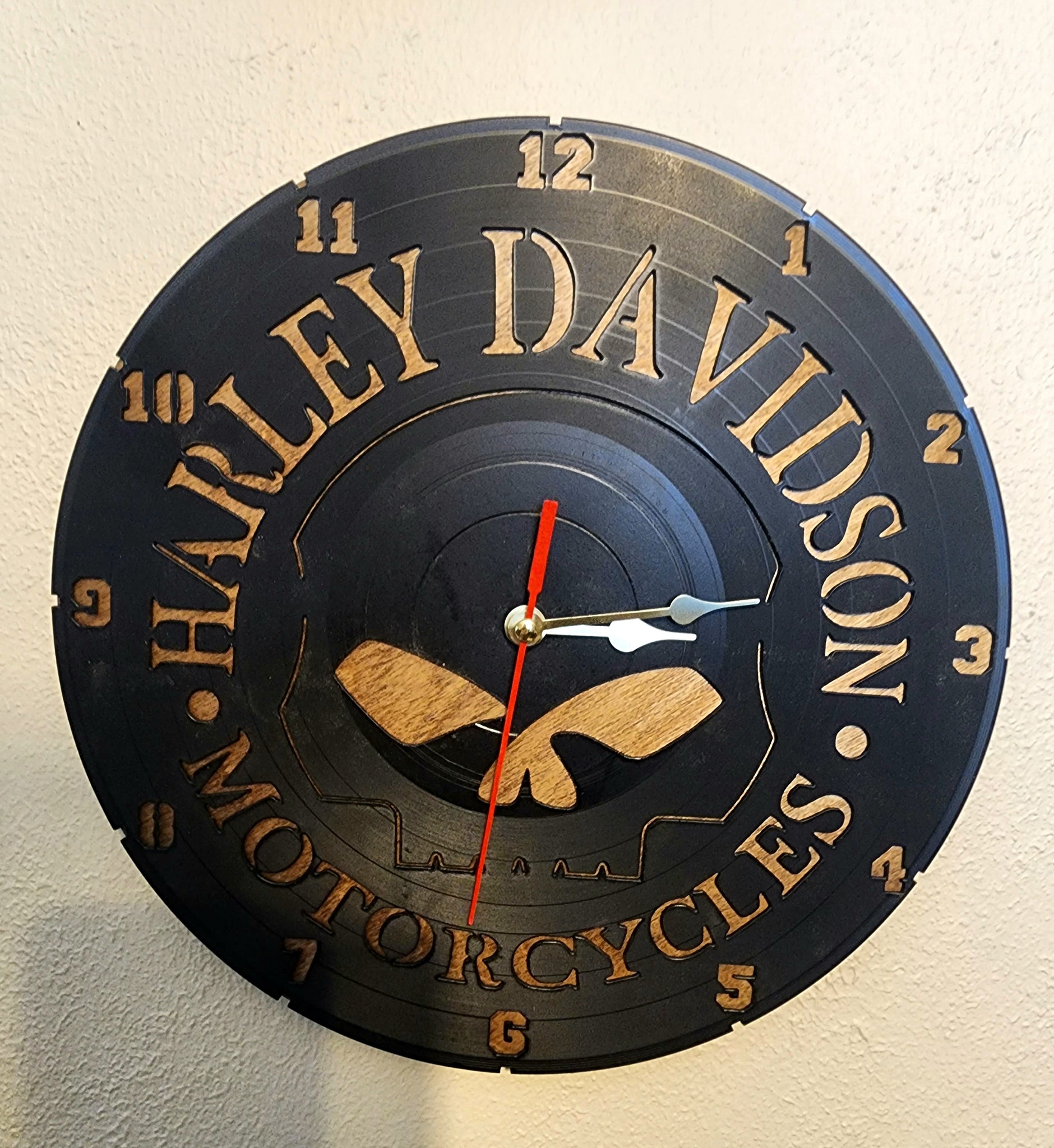 Harley Davidson Album Clock