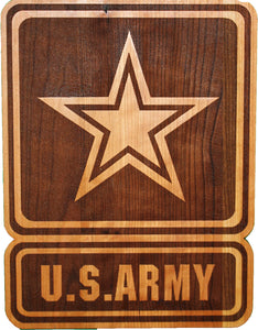 Laser Cut Army New Logo- Unfinished