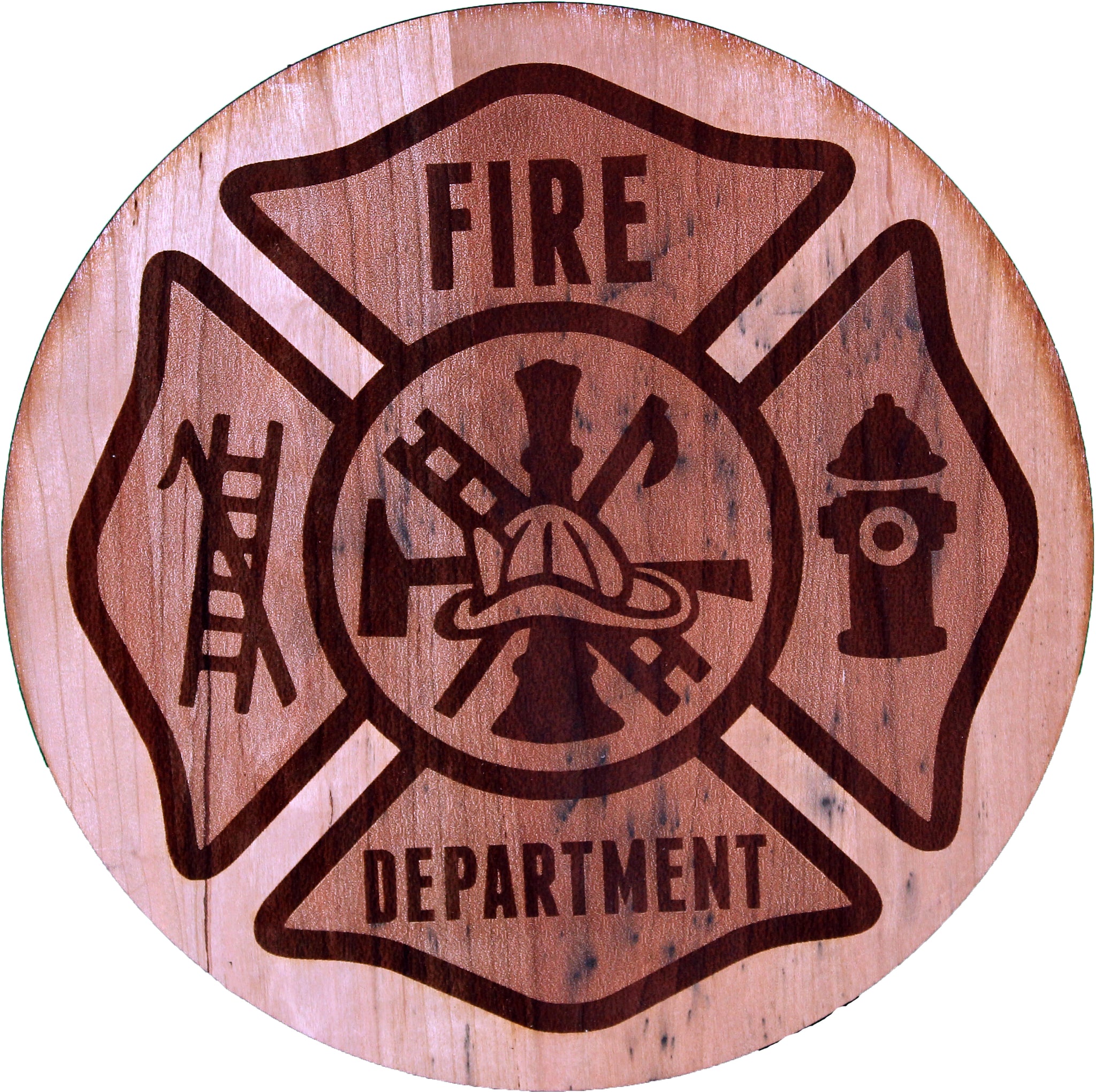 Laser Cut Customizable Fire Fighter Logo- Unfinished