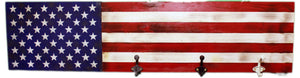 Distressed American Flag Coat Hanger