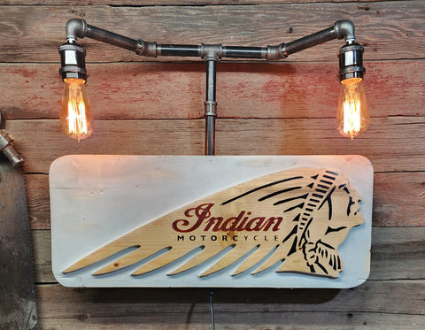 Vintage Look Distressed Steam Punk Indian Lamp