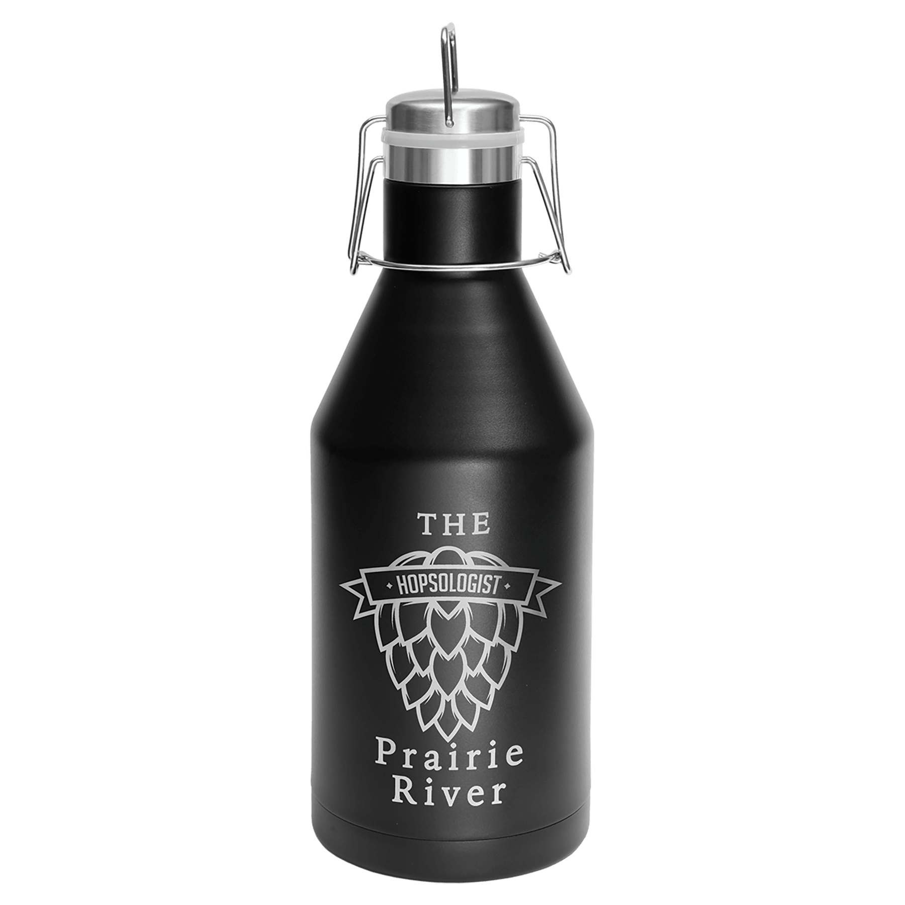 Polar Camel 64 oz. Steel Vacuum Insulated Growler with Swing-Top Lid