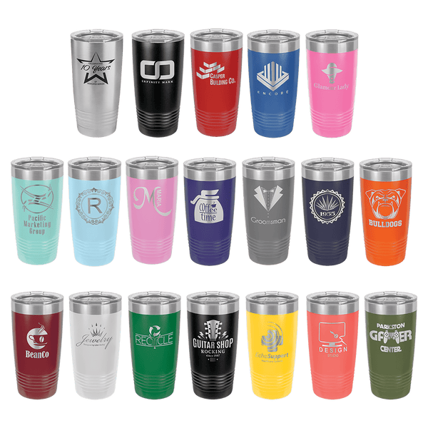 Polar Camel 20 oz. Ringneck Vacuum Insulated Tumbler w/Clear Lid