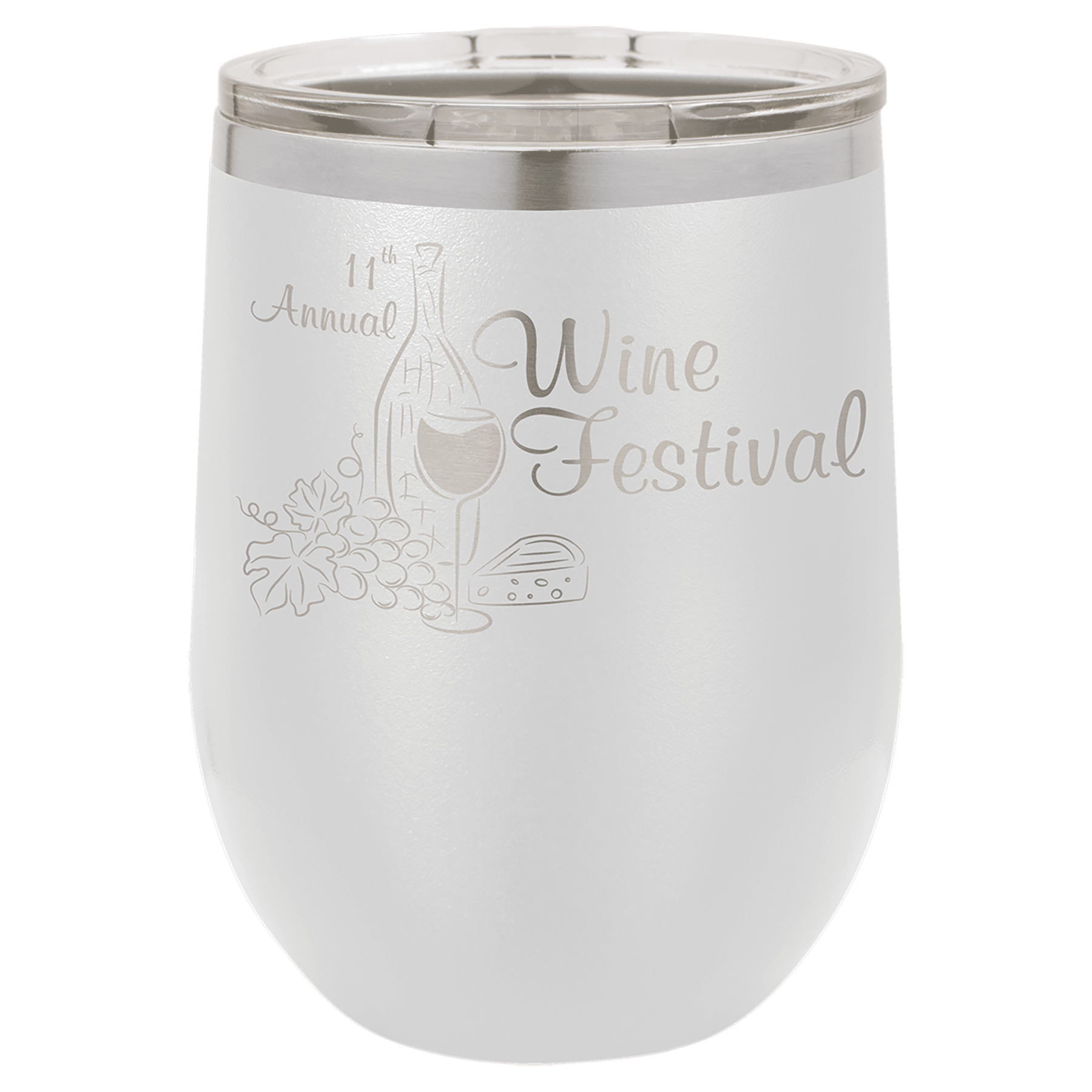 Polar Camel 12 oz. Vacuum Insulated Stemless Wine Tumbler w/Lid