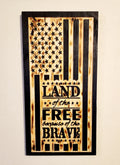 Land of the Free Stressed- Black