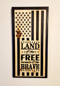 Land of the Free Because of the Brave- Black
