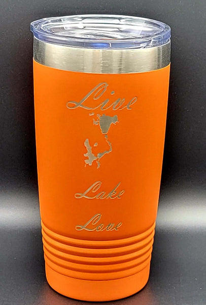 Live Lake Love Boji Polar Camel 20 Ounce Tumbler