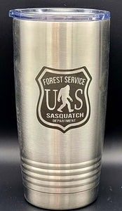 Forest Service Sasquatch Department- Polar Camel 20 Ounce Tumbler