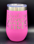Shut Up Liver-  Polar Camel 16 oz. Pink Vacuum Insulated Stemless Tumbler with Lid