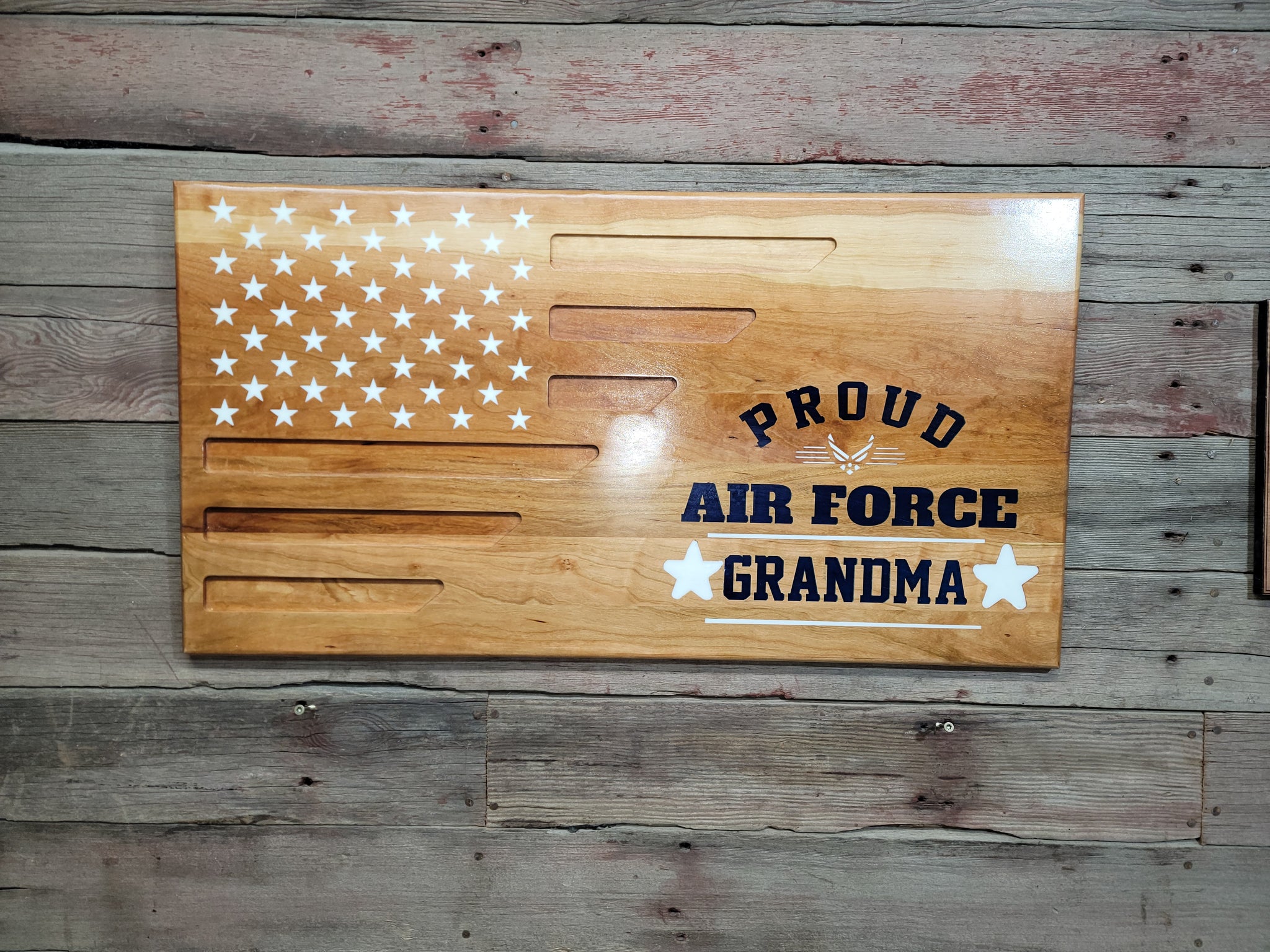 Proud Air Force Grandma Flag
