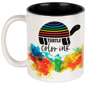 11 oz. White/Black Sublimatable Ceramic Mug