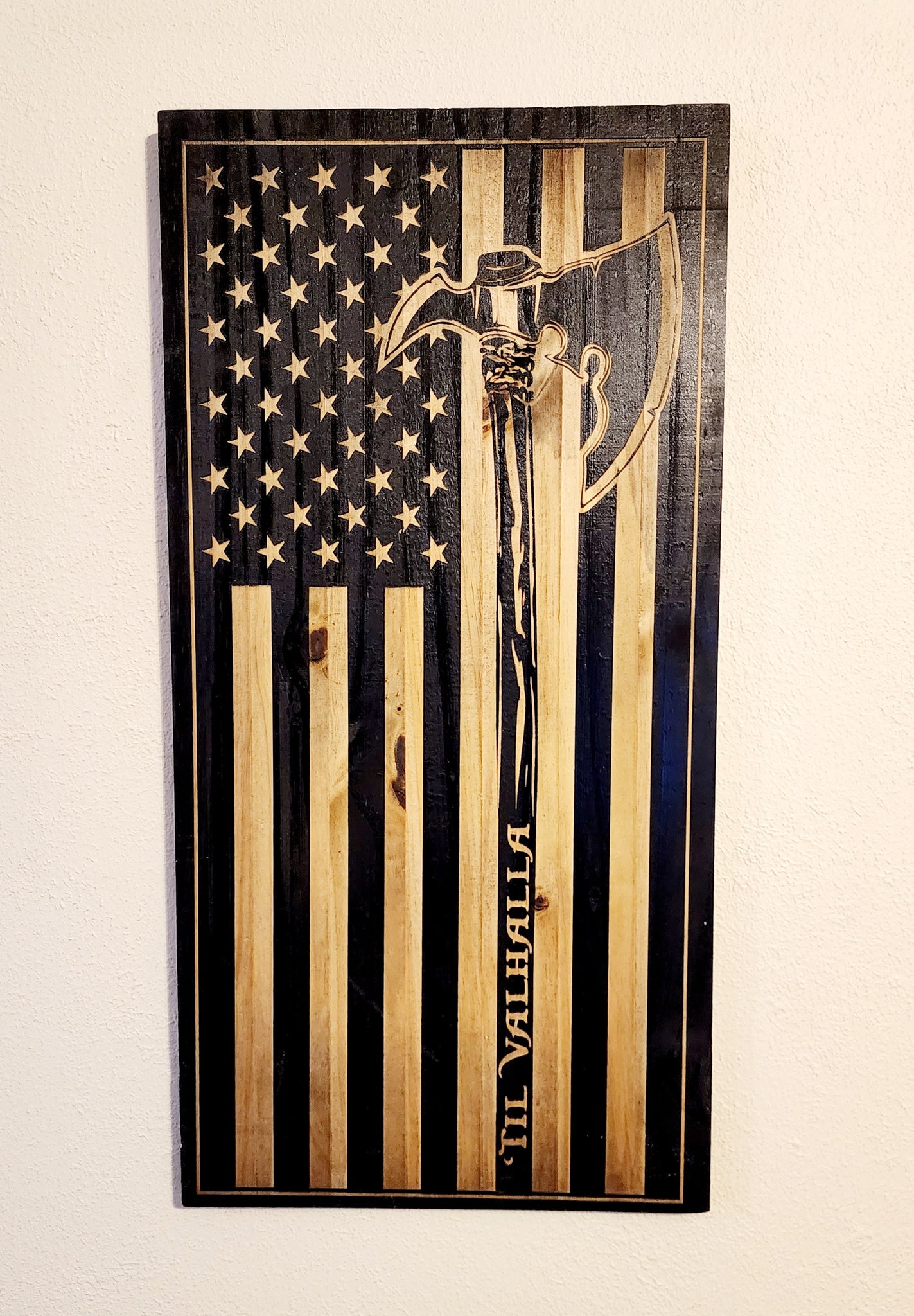 Until We Meet in Valhalla American Flag