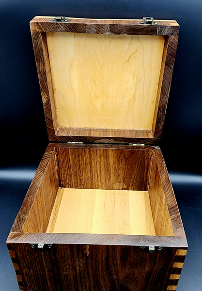 Black Walnut and Maple Keepsake Box