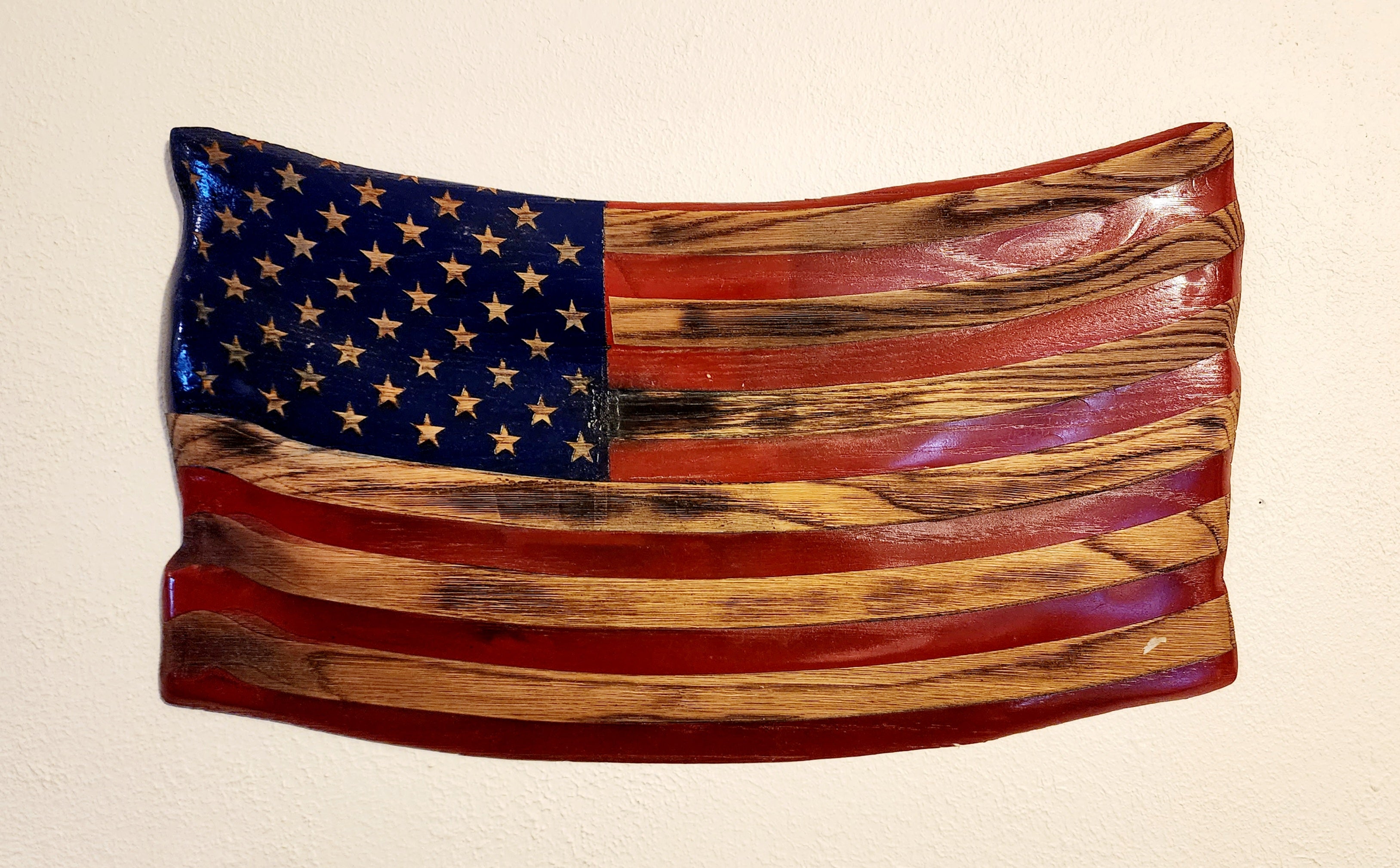 Oak 3D Wavy Flag