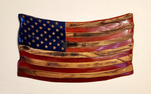 Oak 3D Wavy Flag