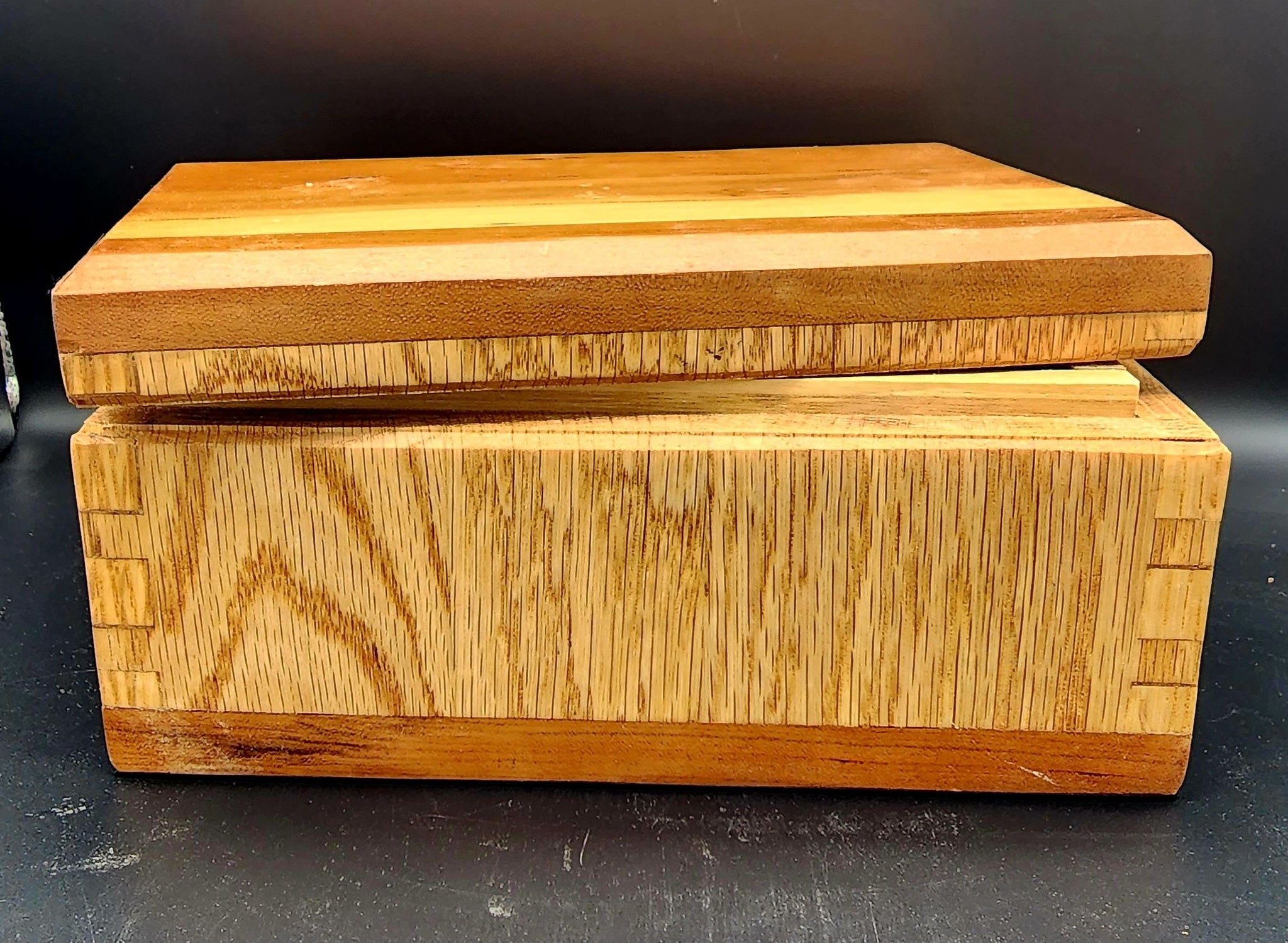 Oak and Cherry Keepsake Box