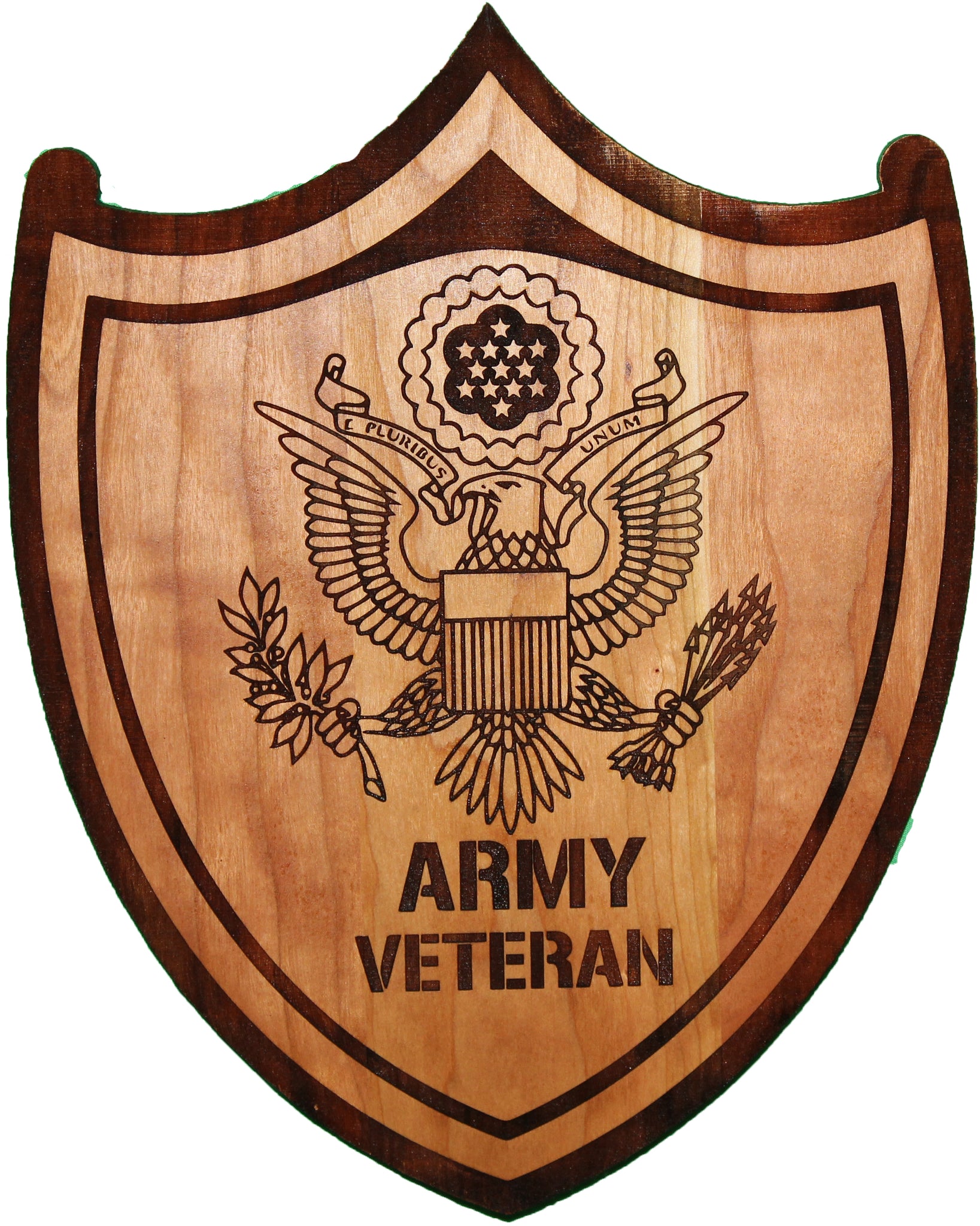 Laser Cut Army Veteran Plaque